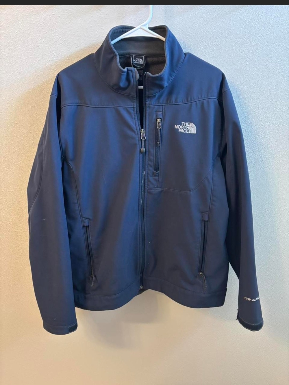 The North Face Men's Black Softshell Jacket with Chest Zip